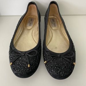 Jimmy Choo bejeweled flats